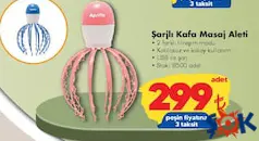 APRİLLA ŞARJLI KAFA MASAJ ALETİ APRİLLA ŞARJLI KAFA MASAJ ALETİ